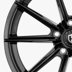 18" CURVA CONCEPTS WHEELS CFF46 GLOSS BLACK FORGED FINISH RIMS - Image 2