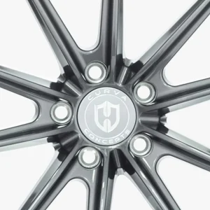 20" CURVA CONCEPTS WHEELS CFF46 GUNMETAL FORGED FINISH RIMS - Image 3