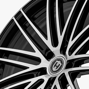 20" CURVA CONCEPTS WHEELS CFF50 GLOSS BLACK MACHINED FORGED FINISH RIMS - Image 4