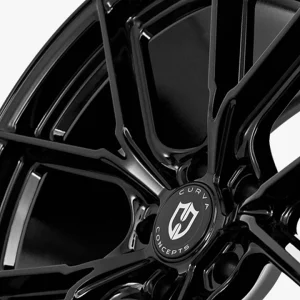 18" CURVA CONCEPTS WHEELS CFF70 GLOSS BLACK FORGED FINISH RIMS - Image 4