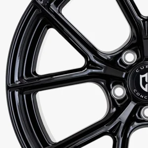 18" CURVA CONCEPTS WHEELS CFF70 GLOSS BLACK FORGED FINISH RIMS - Image 3
