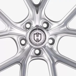 19" CURVA CONCEPTS WHEELS CFF70 SILVER MACHINED FACE SATIN FORGED FINISH RIMS - Image 3