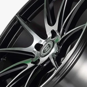 19" CURVA CONCEPTS WHEELS CFF72 GLOSS BLACK MACHINED FORGED FINISH RIMS - Image 4