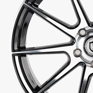 19" CURVA CONCEPTS WHEELS CFF72 GLOSS BLACK MACHINED FORGED FINISH RIMS - Image 2