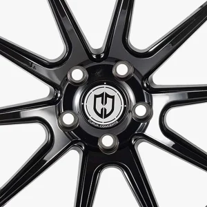 19" CURVA CONCEPTS WHEELS CFF72 GLOSS BLACK FORGED FINISH RIMS - Image 3