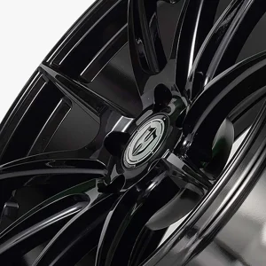 19" CURVA CONCEPTS WHEELS CFF72 GLOSS BLACK FORGED FINISH RIMS - Image 4