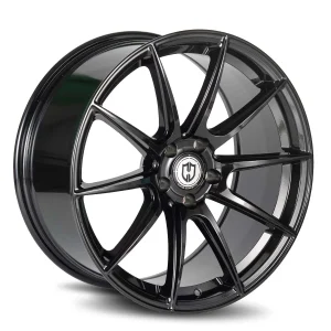 19" CURVA CONCEPTS WHEELS CFF72 GLOSS BLACK FORGED FINISH RIMS