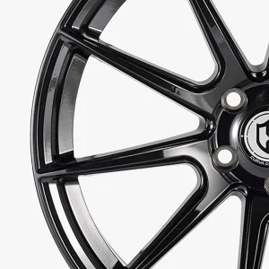 19" CURVA CONCEPTS WHEELS CFF72 GLOSS BLACK FORGED FINISH RIMS - Image 2