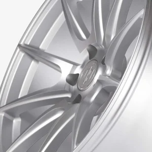 19" CURVA CONCEPTS WHEELS CFF72 SILVER MACHINED FACE SATIN FORGED FINISH RIMS - Image 4