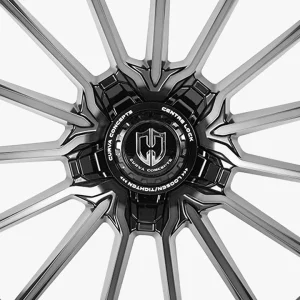 20" CURVA CONCEPTS WHEELS CFF75 GLOSS BLACK MACHINED TINT FORGED FINISH RIMS - Image 3