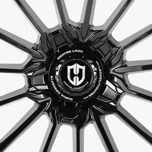 19" CURVA CONCEPTS WHEELS CFF75 GLOSS BLACK FORGED FINISH RIMS - Image 3