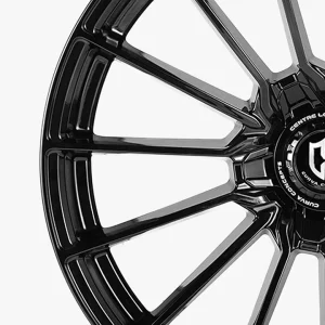 19" CURVA CONCEPTS WHEELS CFF75 GLOSS BLACK FORGED FINISH RIMS - Image 2