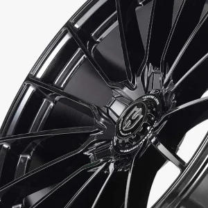 19" CURVA CONCEPTS WHEELS CFF75 GLOSS BLACK FORGED FINISH RIMS - Image 4