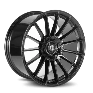 19" CURVA CONCEPTS WHEELS CFF75 GLOSS BLACK FORGED FINISH RIMS