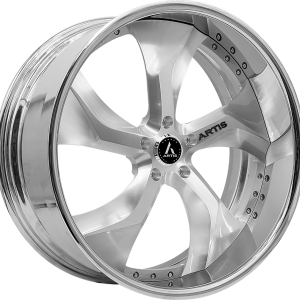 26" ARTIS FORGED BULLY BRUSHED FACE CHROME LIP FINISH RIMS