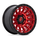 17" FUEL WHEELS D834 CYCLE CNADY RED WITH BLACK RIN CROSSOVER RIMS