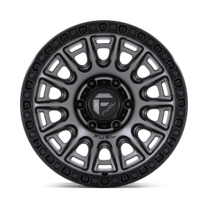 17" FUEL WHEELS D835 CYCLE MATTE GUNMETAL WITH BLACK RING OFF-ROAD RIMS - Image 3