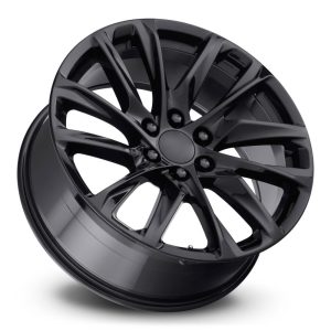 20" FACTORY REPRODUCTIONS WHEELS FR98 ESCALADE 12 SPOKE GLOSS BLACK FINISH RIMS - Image 3