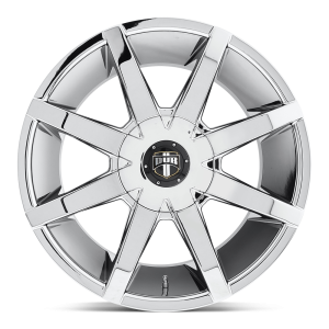 22" DUB WHEELS PUSH S201 CHROME FINISH RIMS - Image 2