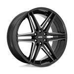 26" DUB WHEELS DIRTY DOG S267 MATTE BLACK MILLED FINISH RIMS
