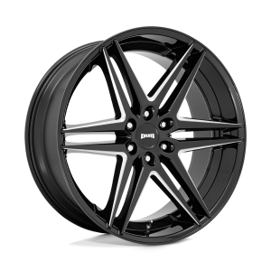 26" DUB WHEELS DIRTY DOG S267 MATTE BLACK MILLED FINISH RIMS