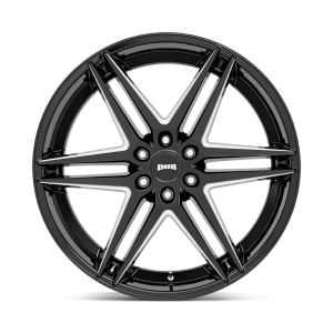 24" DUB WHEELS DIRTY DOG S267 MATTE BLACK MILLED FINISH RIMS - Image 2