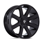 24" DUB WHEELS PULL DC273 GLOSS BLACK FINISH RIMS