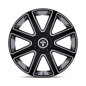 26" DUB WHEELS PULL DC273 GLOSS BLACK MILLED FINISH RIMS - Image 2