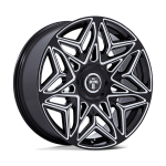 24" DUB WHEELS ANOMALY DC274 GLOSS BLACK MILLED FINISH RIMS