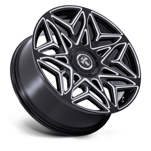 24" DUB WHEELS ANOMALY DC274 GLOSS BLACK MILLED FINISH RIMS - Image 3