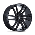 26" DUB WHEELS BLAZE DC275 GLOSS BLACK FINISH RIMS