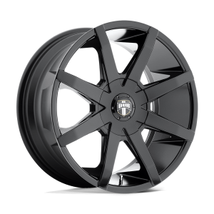 20" DUB WHEELS PUSH S110 GLOSS BLACK FINISH RIMS