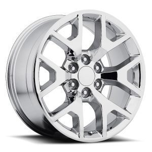 20" FACTORY REPRODUCTIONS WHEELS FR44 GMC SIERRA CHROME FINISH RIMS