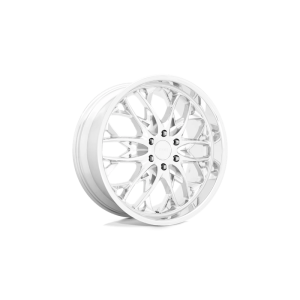 22" DUB WHEELS FLEX S257 GLOSS SILVER BRUSHED FINISH RIMS - Image 2