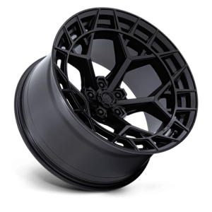 17" FUEL WHEELS FC873 CHARGER BLACKOUT FINISH 5-LUG OFF-ROAD RIMS - Image 3