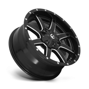 18x9" FUEL WHEELS MAVERICK D610 GLOSS BLACK MILLED FINISH RIMS 5x127 5x114 ET01 BUY 3 GET 1 FREE PROMO - Image 3