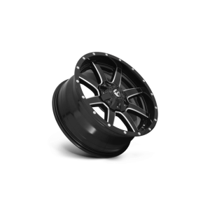 17" FUEL WHEELS D610 MAVERICK GLOSS BLACK MILLED FINISH OFF-ROAD RIMS - Image 2