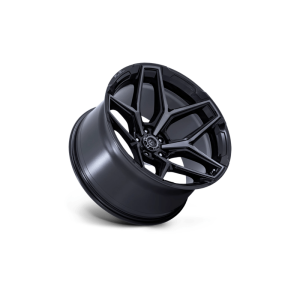 17" FUEL WHEELS FC854 FLUX 5 GLOSS BLACK BRUSHED FACE WITH GRAY TINT OFF-ROAD RIMS - Image 3