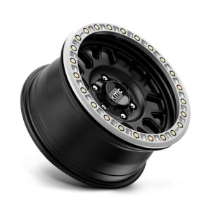 20" KMC WHEELS KM234 GRENADE DESERT BEADLOCK SATIN BLACK FINISH RIMS - Image 3