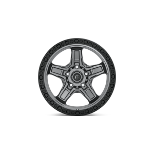 17" FUEL WHEELS D698 KICKER ANTHRACITE CENTER WITH BLACK LIP OFF-ROAD RIMS - Image 3