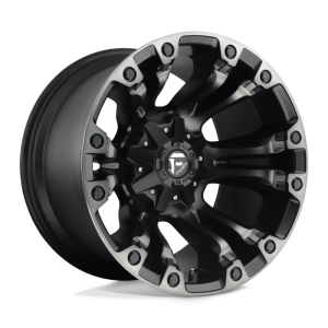 17" FUEL WHEELS D851 VAPOR MATTE BLACK WITH GRAY TINT OFF-ROAD RIMS