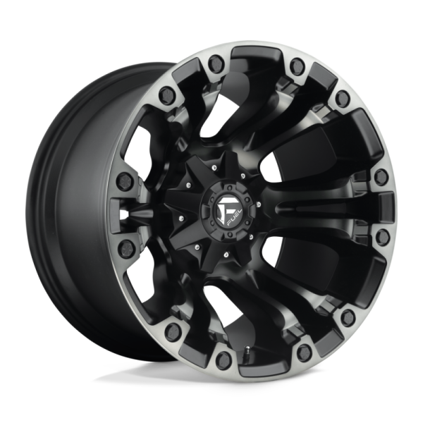 ee607fa8a82f786c1ba7d83ff52a5cf75dc92d9a05a54113f241ed6d363089d5 17" FUEL WHEELS D851 VAPOR MATTE BLACK WITH GRAY TINT OFF-ROAD RIMS