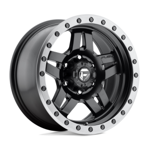 17" FUEL WHEELS D557 ANZA MATTE BLACK WITH GREY RING FINISH OFF-ROAD RIMS