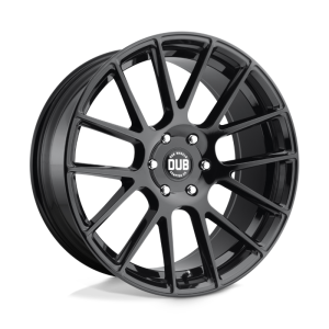 24" DUB WHEELS LUXE S205 GLOSS BLACK FINISH RIMS