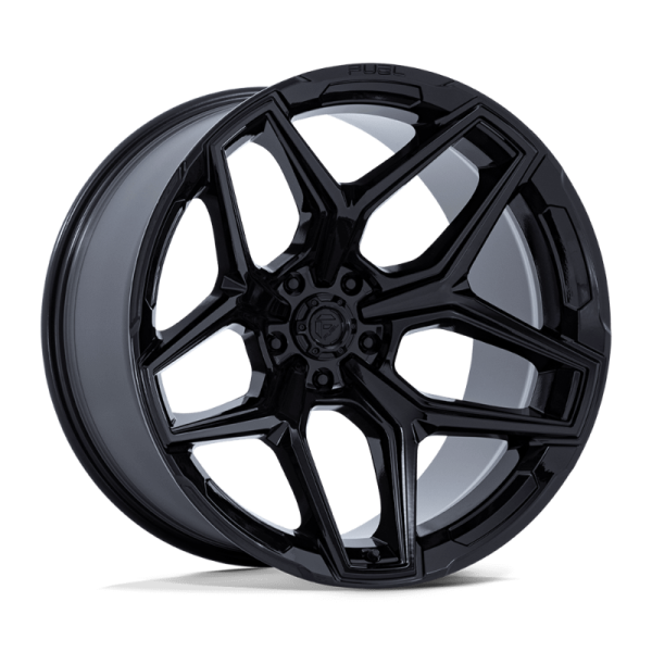 f1900e114acd3ad26006c979fbc4259f7ce0568c123ea22e535dabdfed8ede4d 17" FUEL WHEELS FC854 FLUX 5 GLOSS BLACK OFF-ROAD RIMS