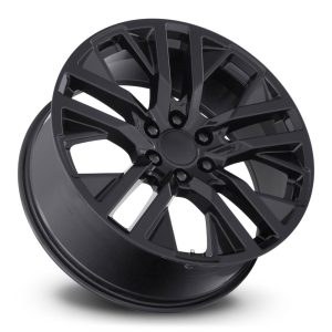 20" FACTORY REPRODUCTIONS WHEELS FR96 GMC CARBONPRO GLOSS BLACK FINISH RIMS - Image 3