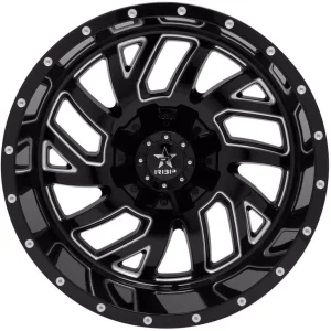 22x14" RBP WHEELS AVENGER 71RF FORGED GLOSS BLACK MILLED FINISH RIMS ONLY 6x139 6x135 ET-76 - Image 2