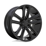 26" DUB WHEELS FLEX S256 GLOSS BLACK FINISH RIMS