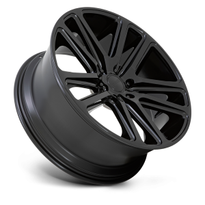 26" DUB WHEELS FLEX S256 GLOSS BLACK FINISH RIMS - Image 3