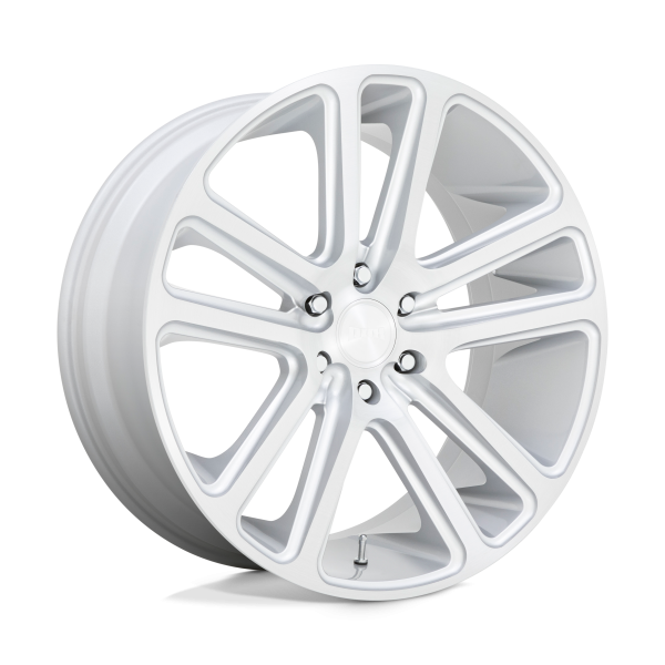 24" DUB WHEELS FLEX S257 GLOSS SILVER BRUSHED FINISH RIMS